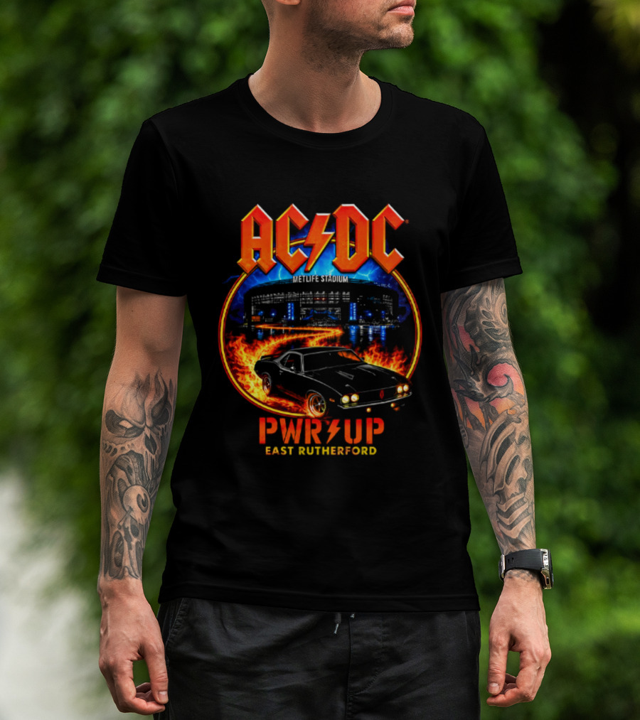 ACDC PWR UP Metlife Stadium East Rutherford 2026 Event September 25 T-Shirt