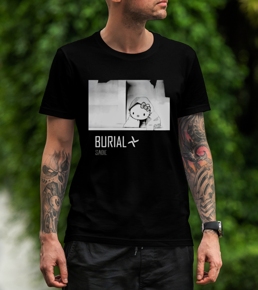 Burial Hello Kitty Sade Electronic Dubstep Cartoon T-Shirt
