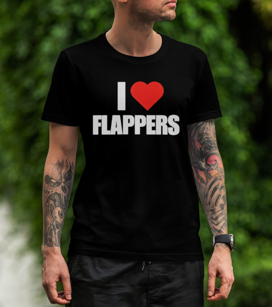 I Heart Flappers Retro Style Nostalgia Fan Favorite T-Shirt