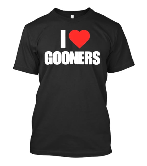 I Love Gooners Arsenal Fan Supporter T-Shirt