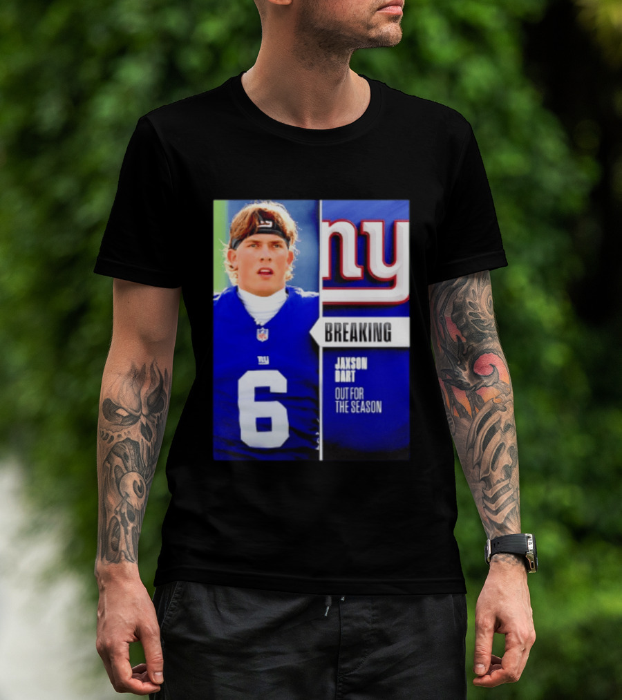 New York Giants Jaxson Dart Breaking Out For The Season T-Shirt