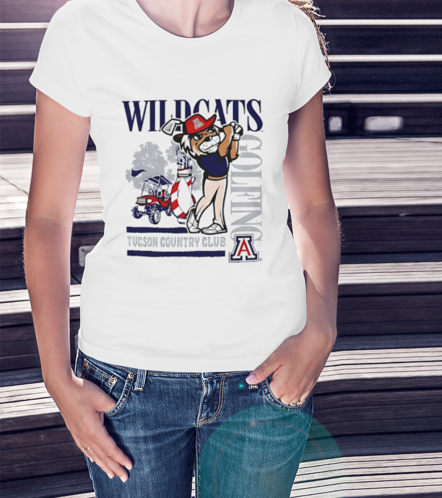 Wildcats Golfing At Tucson Country Club Arizona T-Shirt