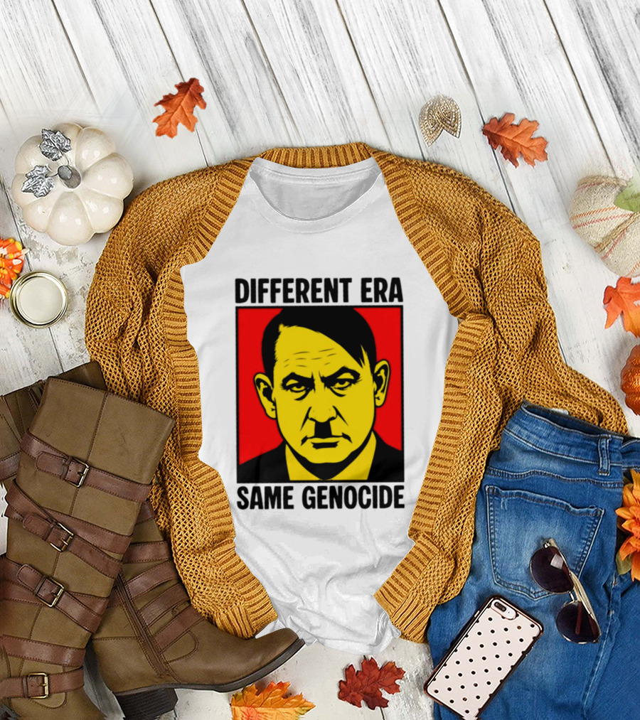 Different Era Same Genocide Protest Activism Iconic Political Commentary T-Shirt
