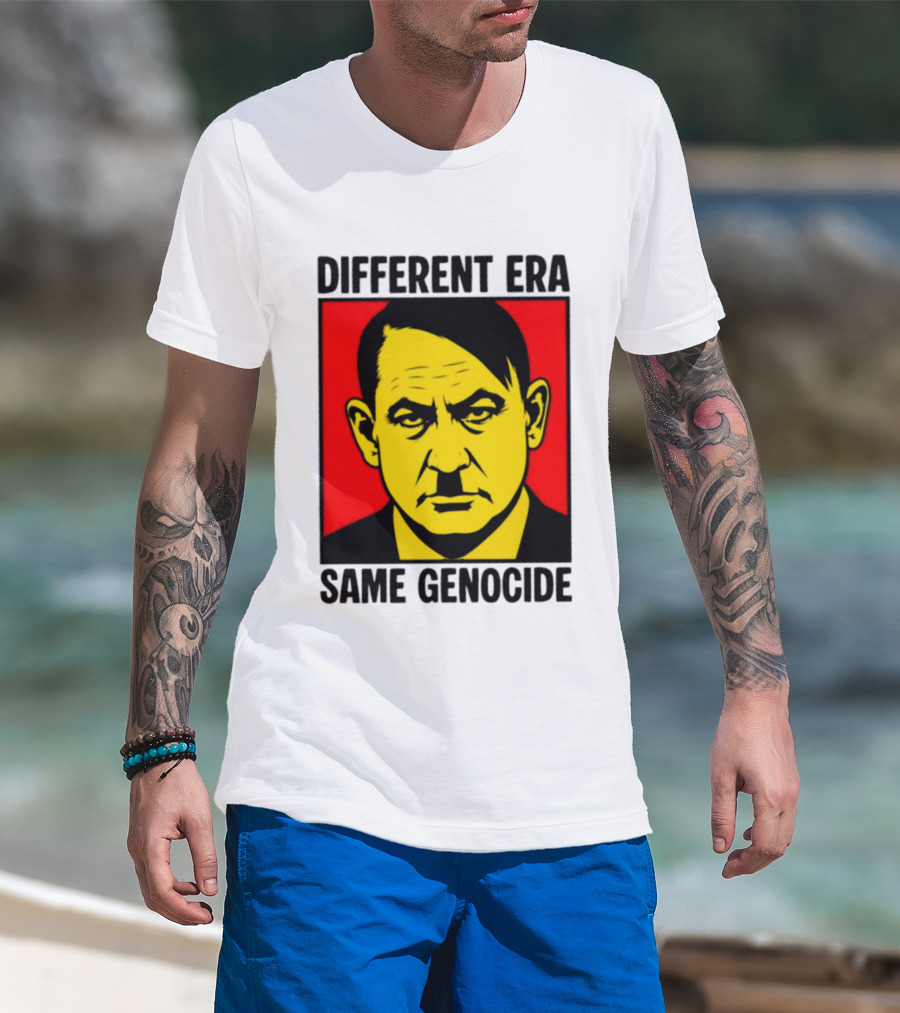 Different Era Same Genocide Protest Activism Iconic Political Commentary T-Shirt