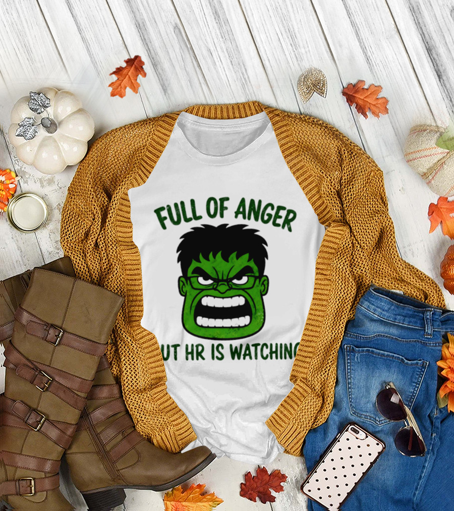 Full Of Anger HR Is Ing Hulk Swag Head T-Shirt
