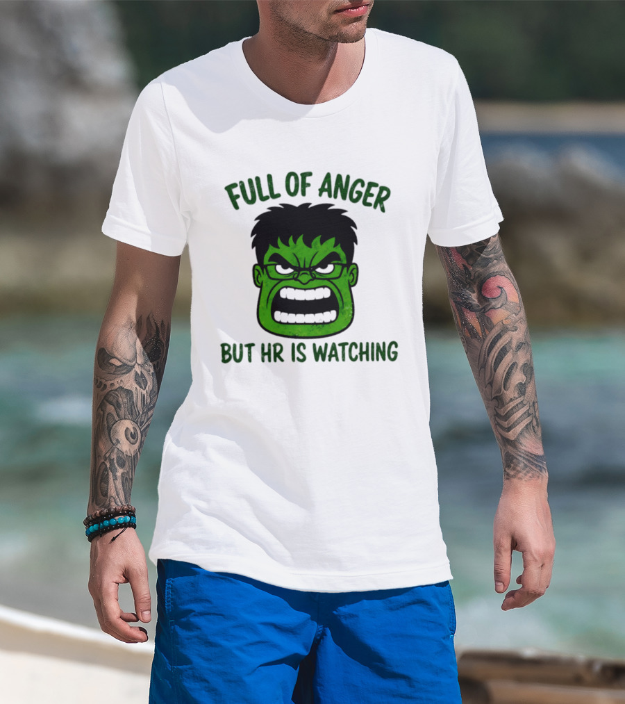 Full Of Anger HR Is Ing Hulk Swag Head T-Shirt