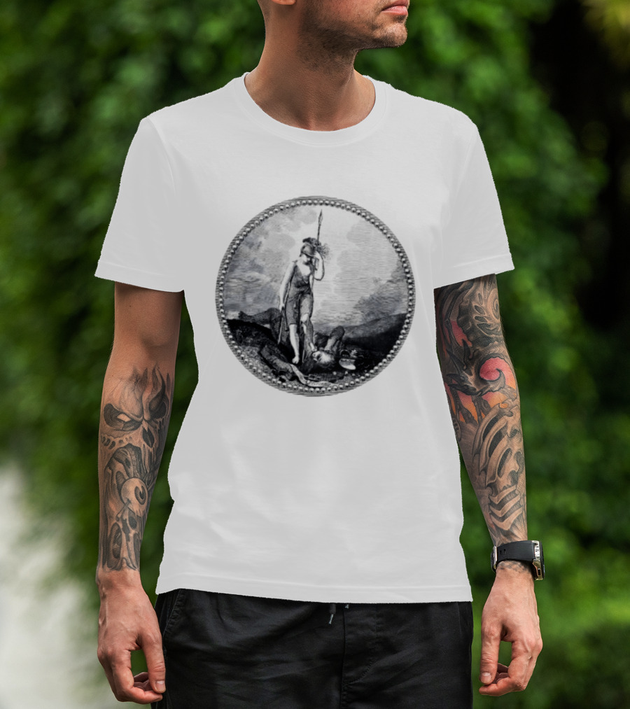 Sic Semper Tyrannis Roman Goddess Victory Seal T-Shirt