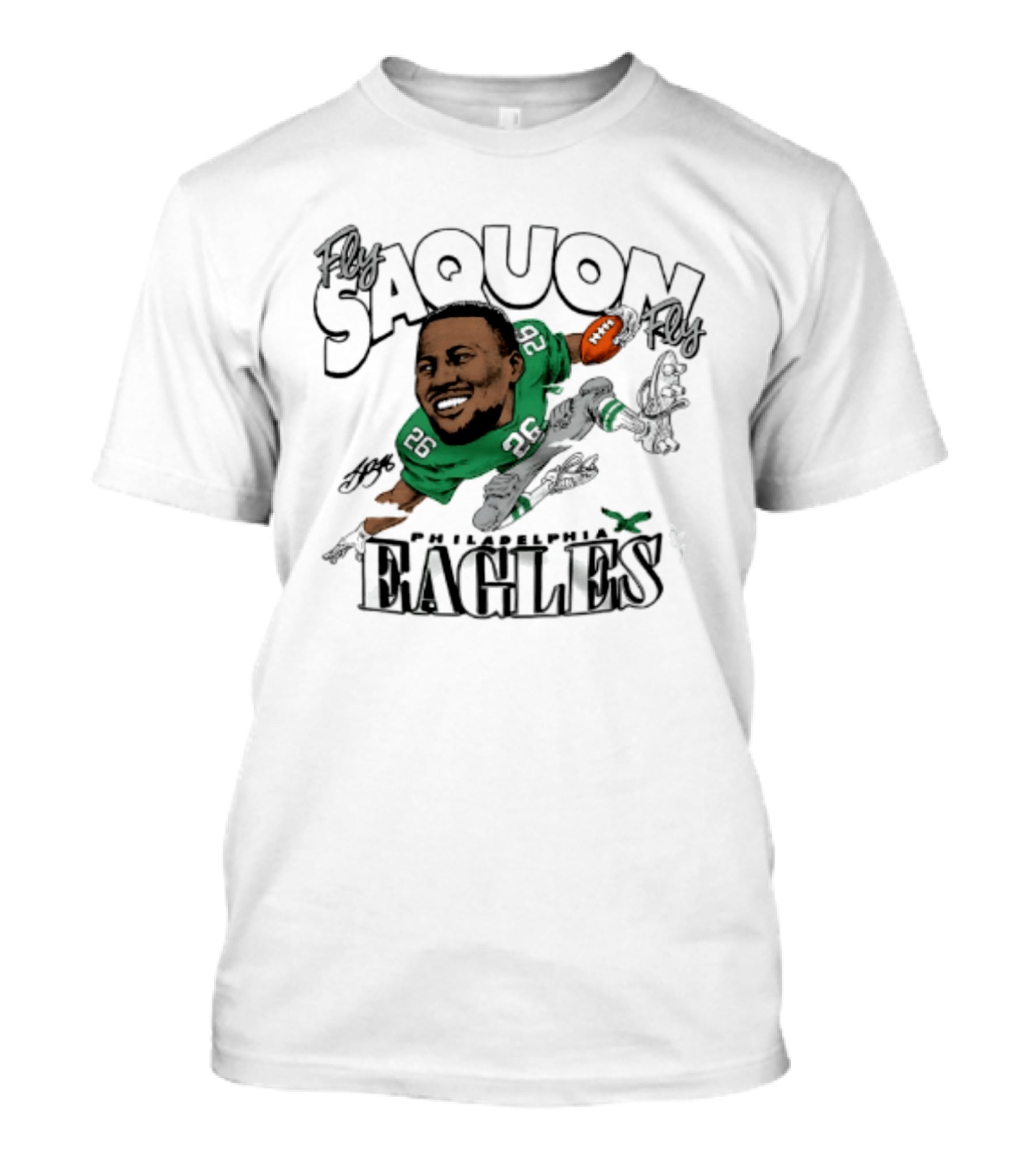 Philadelphia Eagles Saquon Barkley Caricature 26 T-Shirt