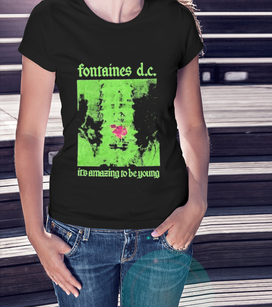 Fontaines D.C. It's Amazing To Be Young Bright Grunge T-Shirt