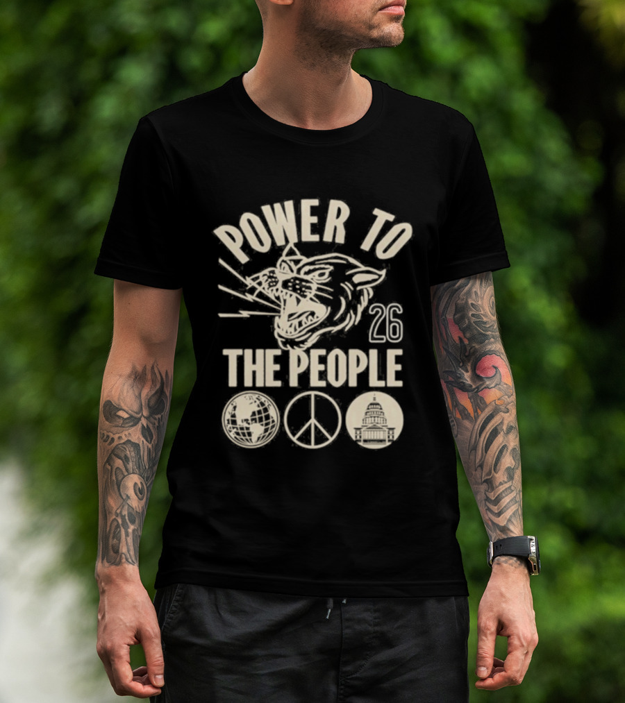 Power To The People Tiger Peace Columbia MD 26 Festival October 3 2026 T-Shirt