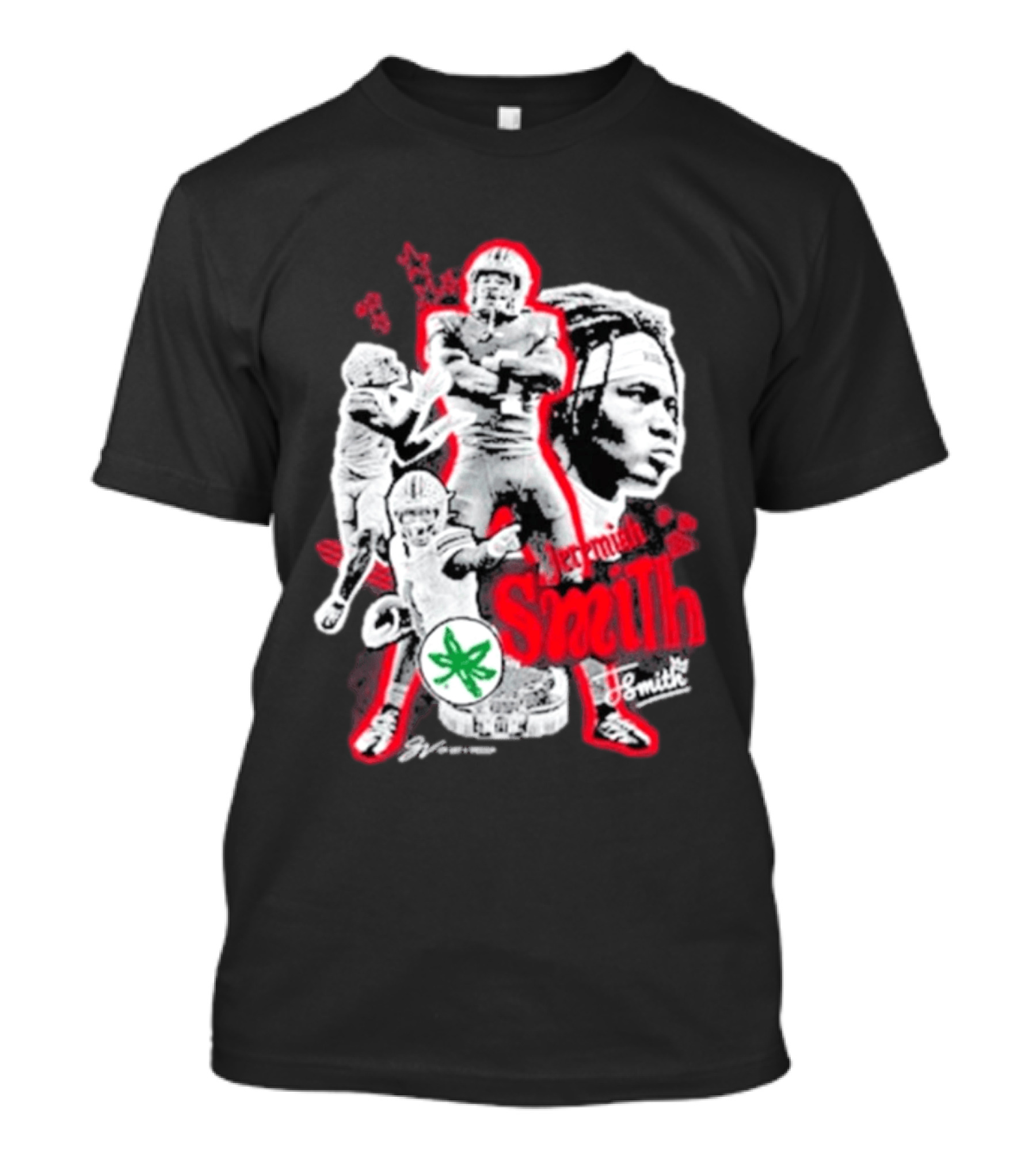 Jeremiah Smith Ohio State Buckeyes Football Collage T-Shirt