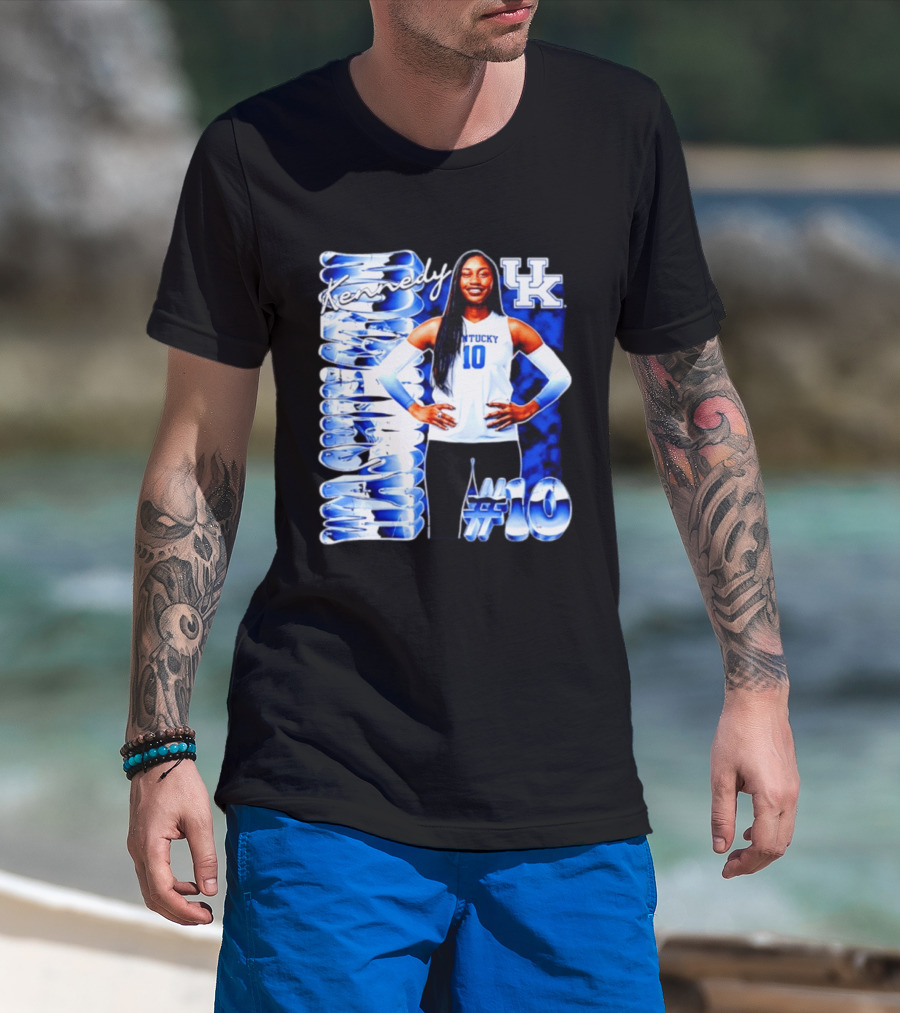 Kennedy #10 Kentucky Wildcats NCAA Volleyball T-Shirt