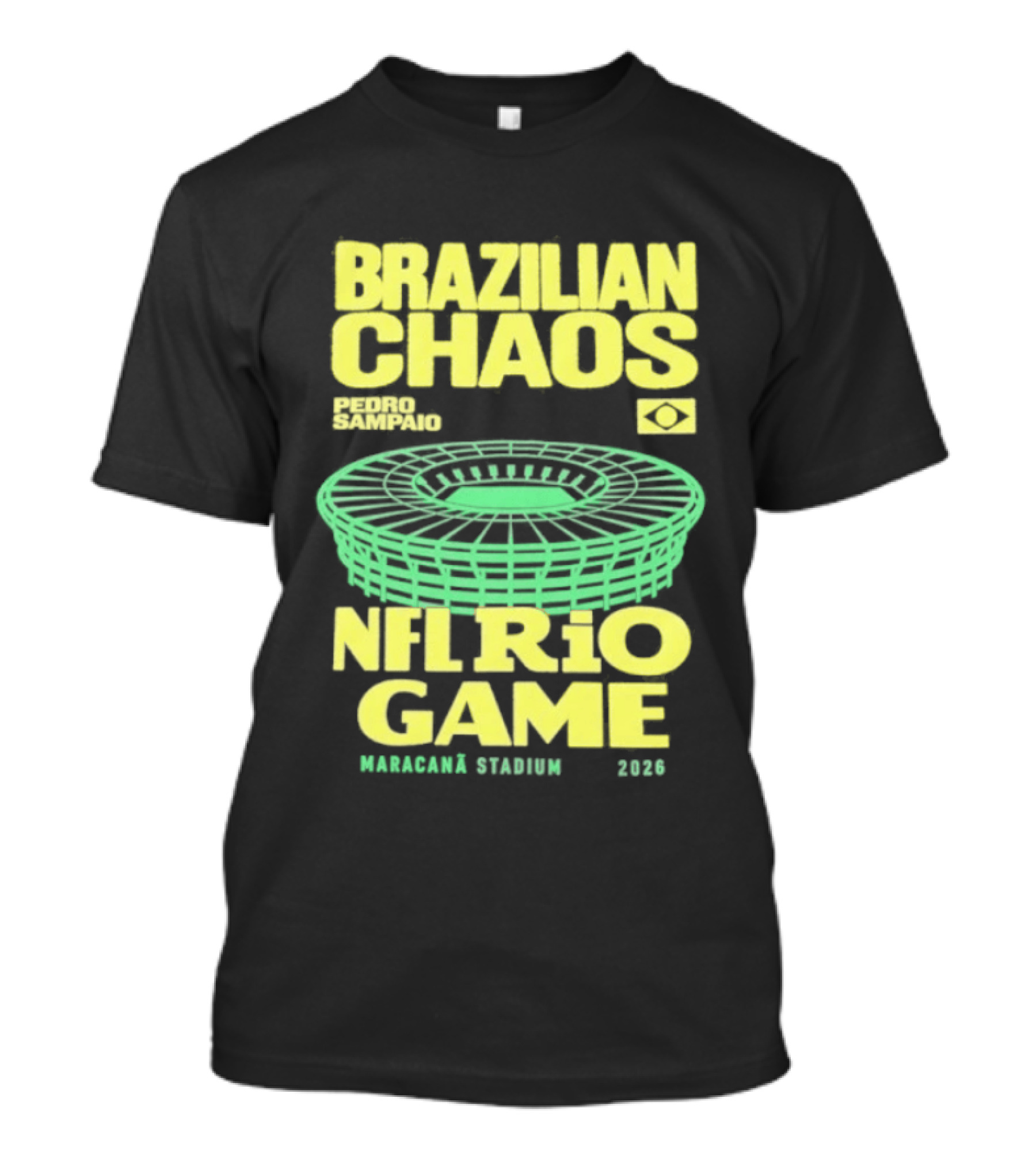 Brazilian Chaos NFL Rio Game Maracanã Stadium 2026 T-Shirt