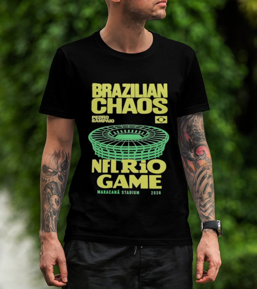 Brazilian Chaos NFL Rio Game Maracanã Stadium 2026 T-Shirt