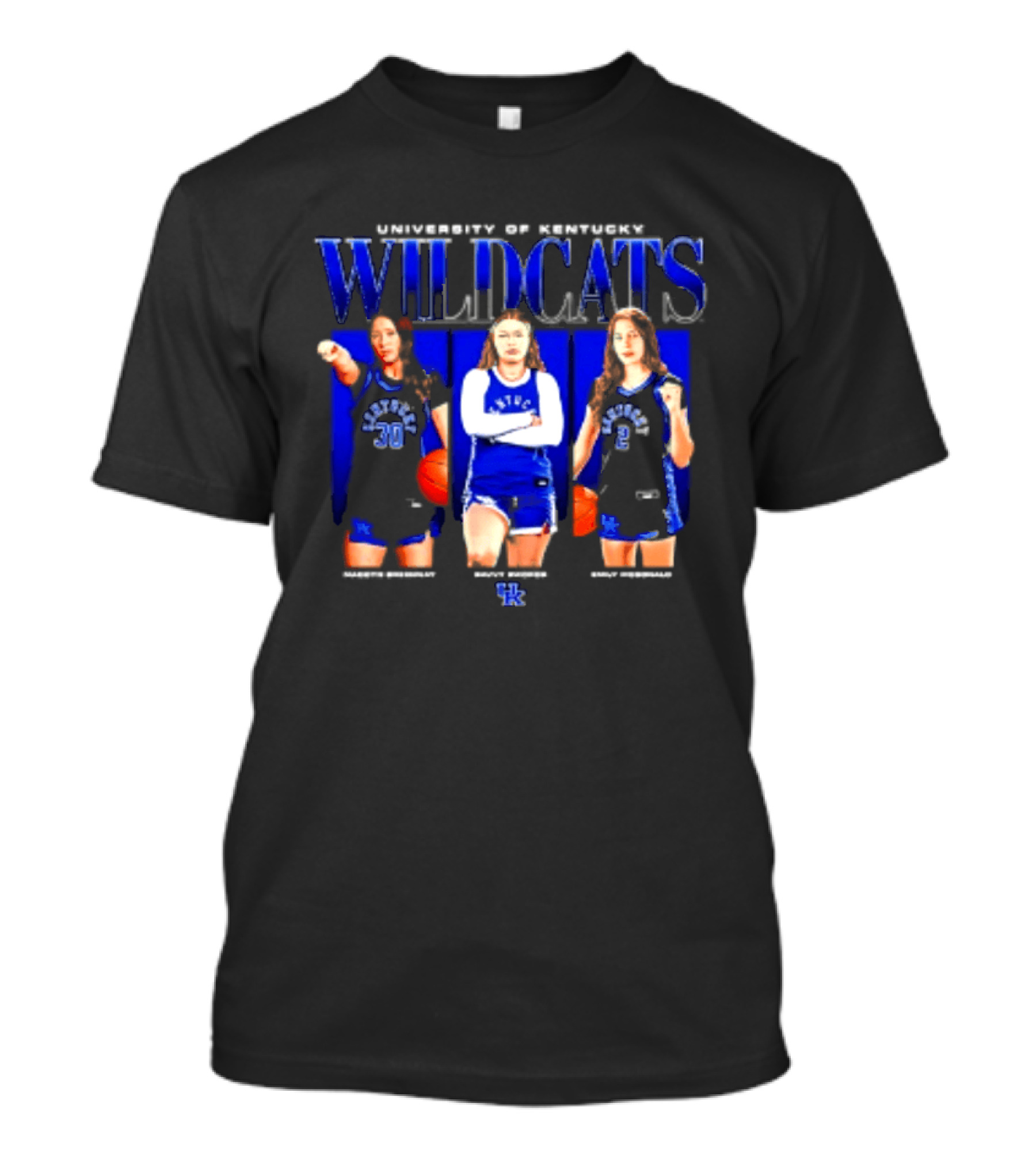 University Of Kentucky Wildcats NCAA Women's Basketball Players Madoyn Bavvy Emily T-Shirt