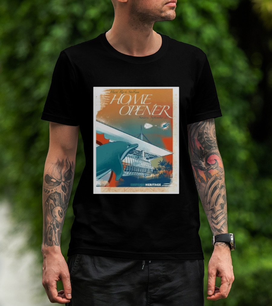 Hard Rock Stadium Home Opener Miami Dolphins Vs Kansas City Chiefs Sunday September 27 2026 Heritage T-Shirt