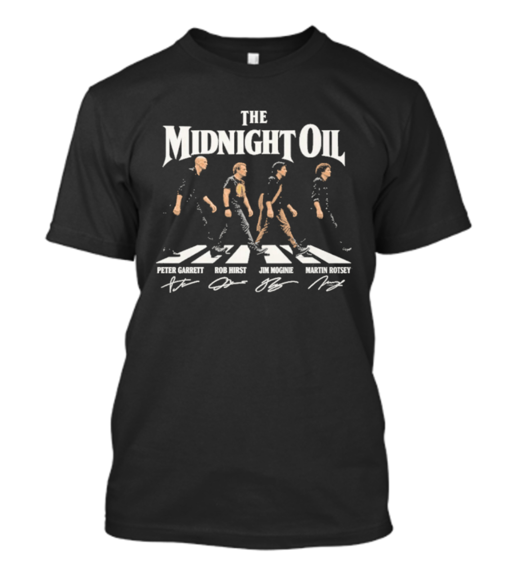 The Midnight Oil Abbey Road Peter Garrett Rob Hirst Jim Moginie Martin Rotsey T-Shirt