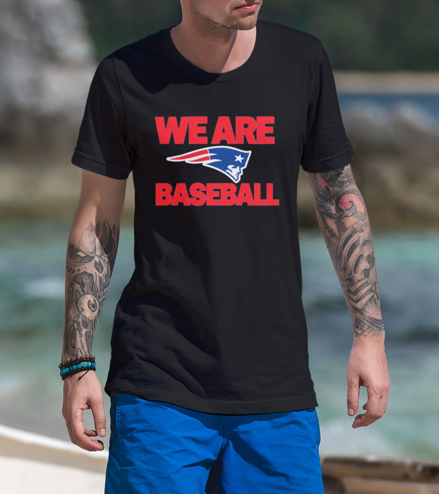 We Are Baseball Patriotic Sports Fusion T-Shirt