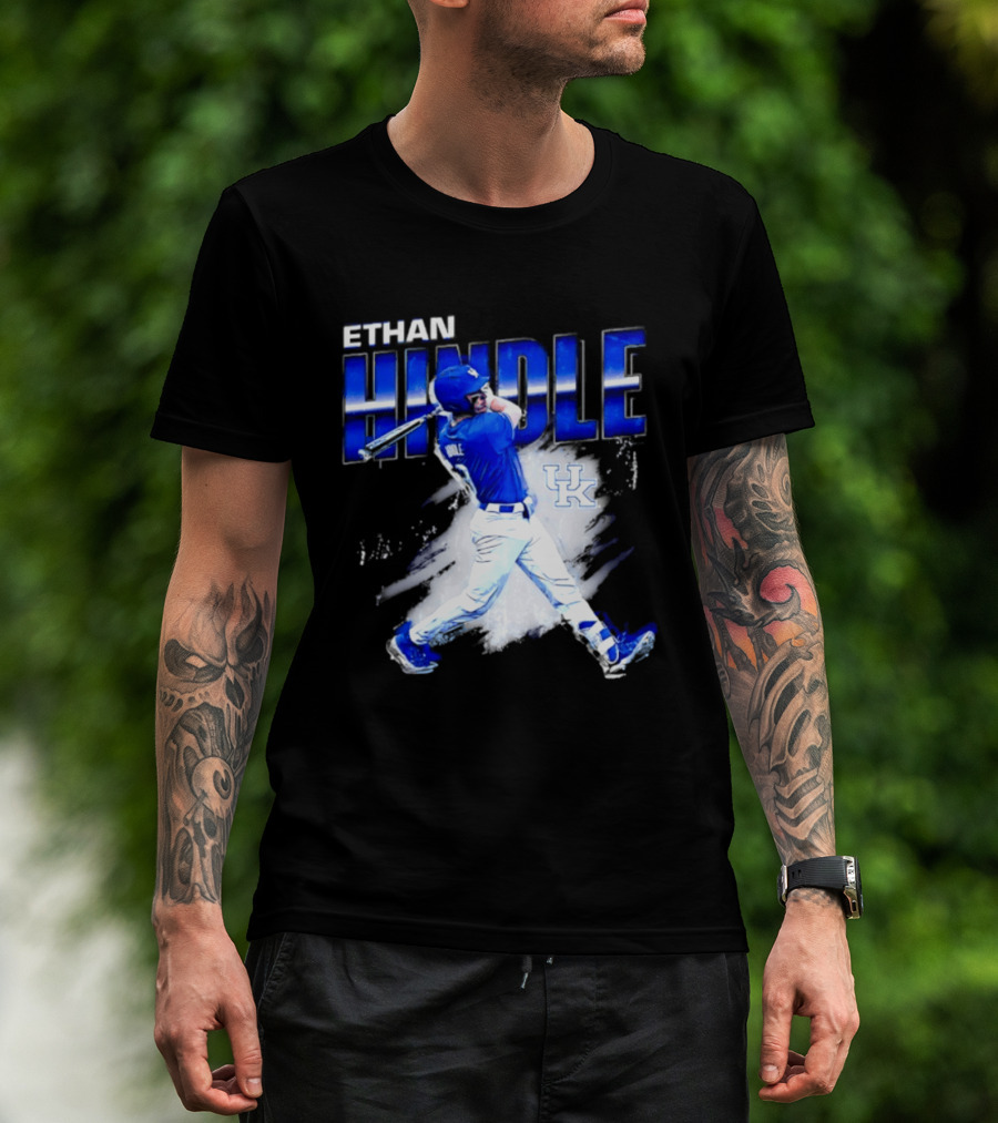 Ethan Hindle Kentucky Wildcats NCAA Baseball Player UK T-Shirt