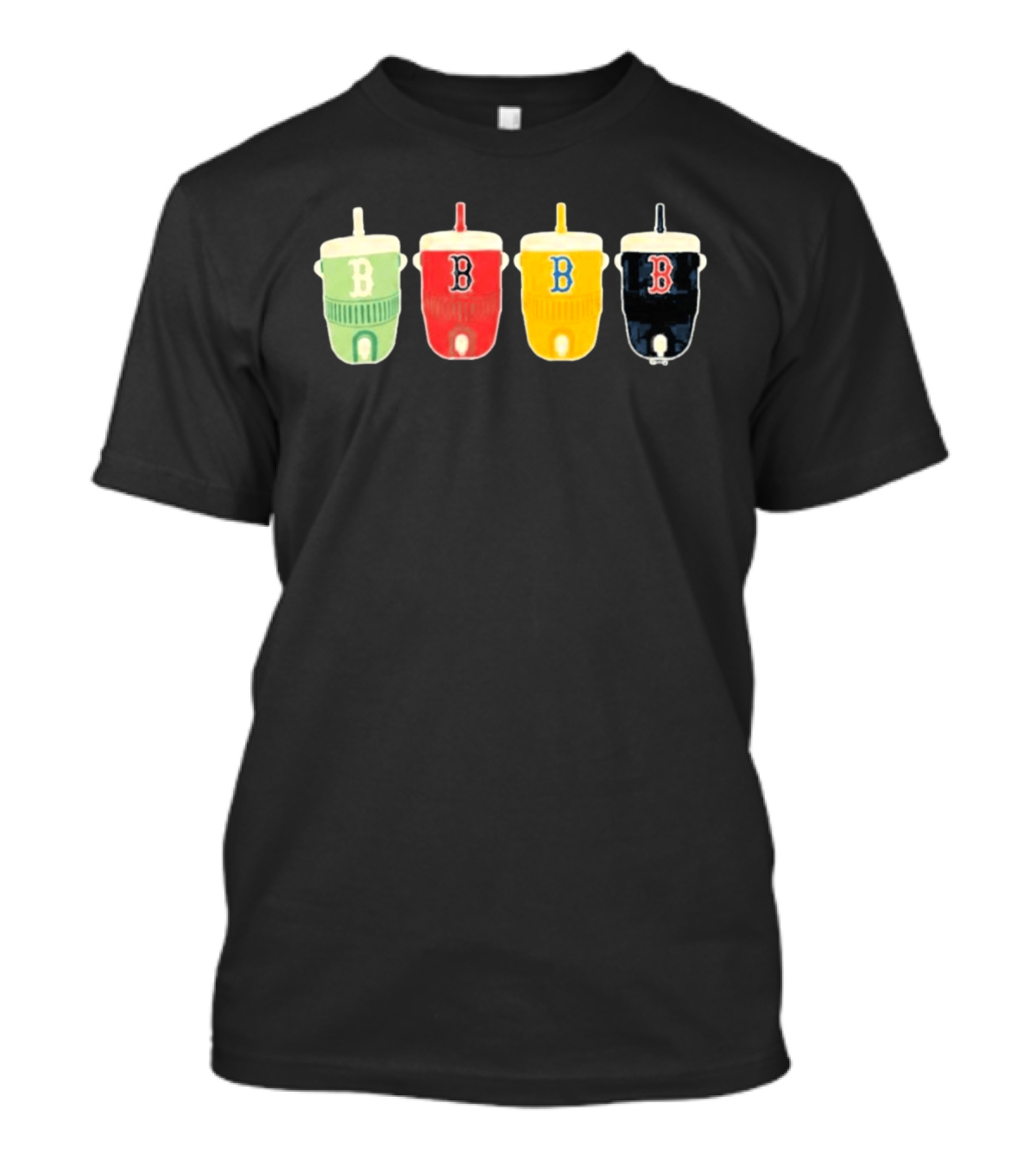 Boston Red Sox Multi Color B Cups Collection T-Shirt