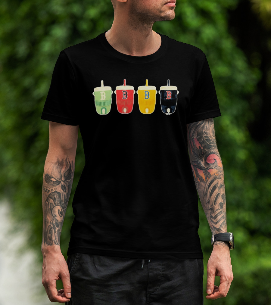 Boston Red Sox Multi Color B Cups Collection T-Shirt
