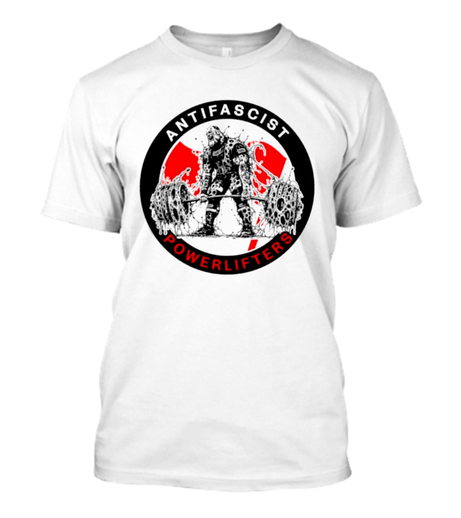 Antifascist Powerlifters Zombie Weightlifting T-Shirt