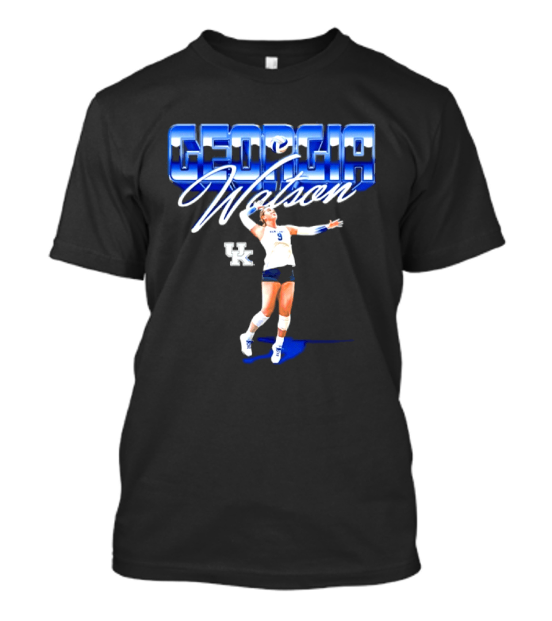 Georgia Watson 9 Kentucky Wildcats NCAA Women's Volleyball Player T-Shirt
