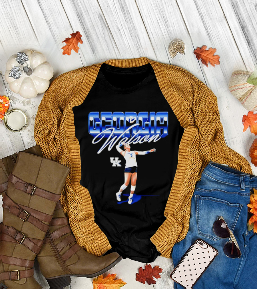 Georgia Watson 9 Kentucky Wildcats NCAA Women's Volleyball Player T-Shirt