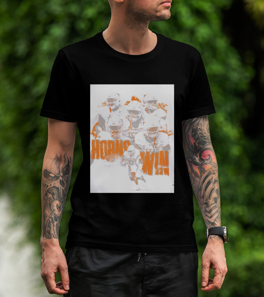 Texas Football Horns Win Burnt Orange 2026 T-Shirt