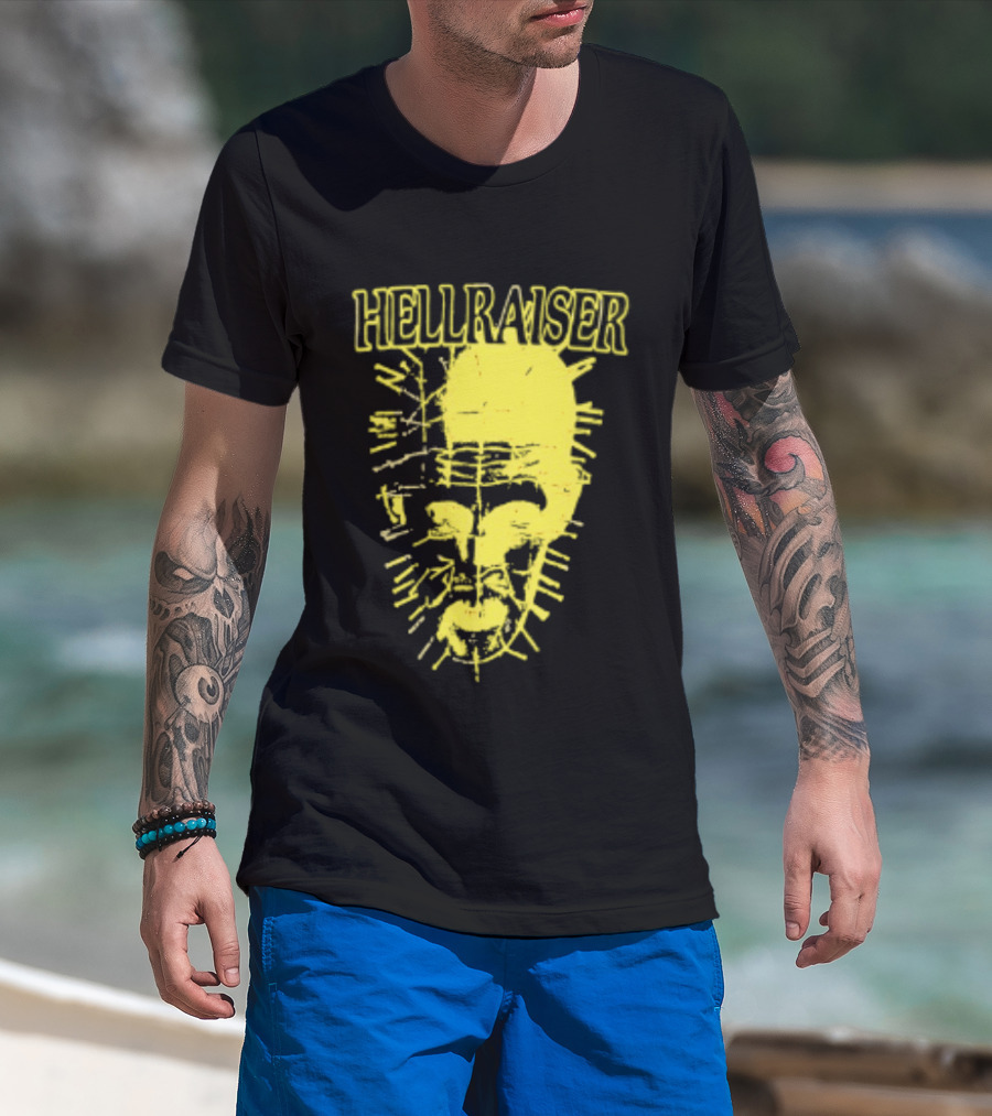 Hellraiser Pinhead Clive Barker Horror Movie Swag Head T-Shirt