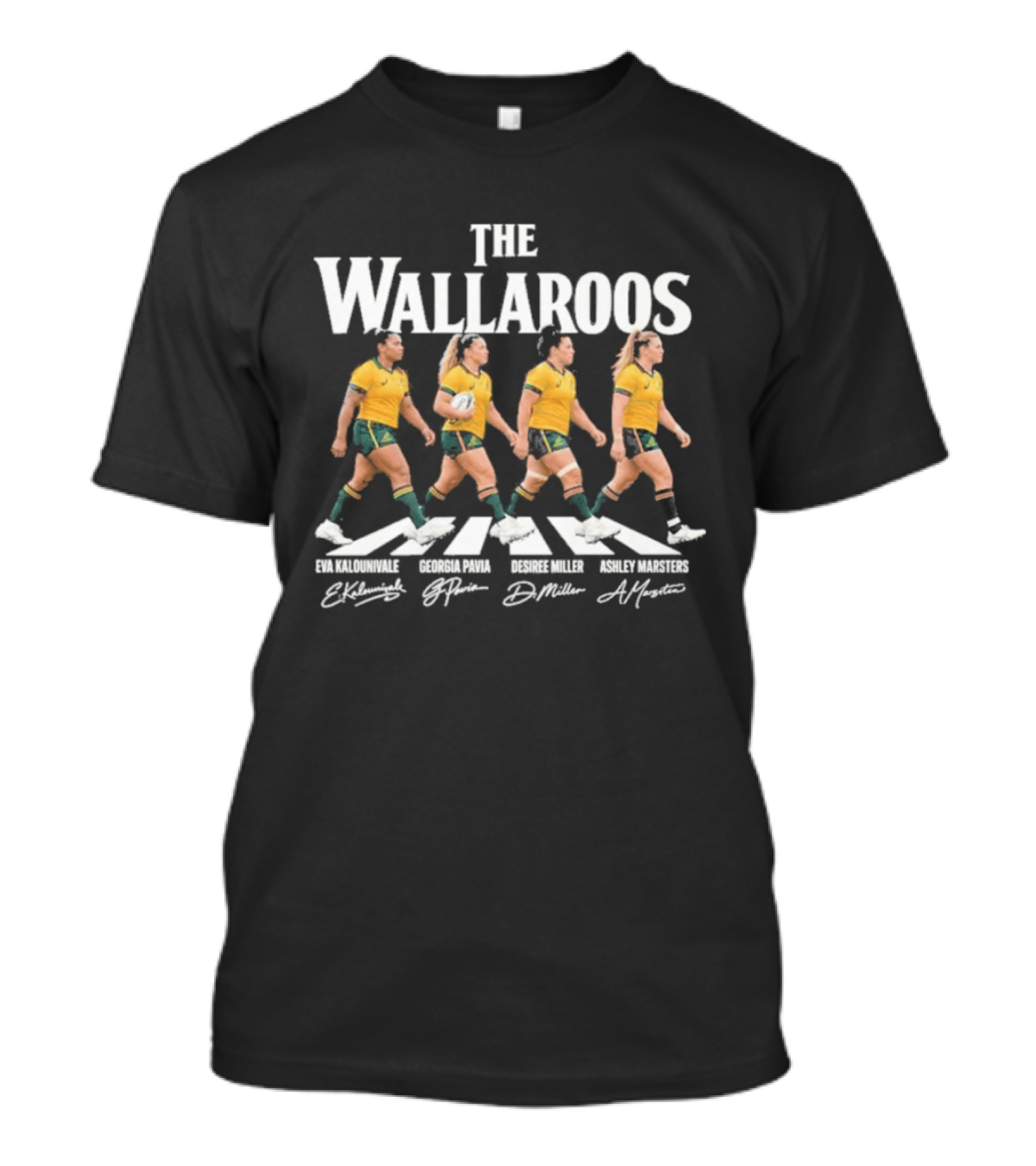 The Wallaroos Abbey Road Eva Kaluinivale Georgia Pavia Desiree Miller Ashley Masters T-Shirt
