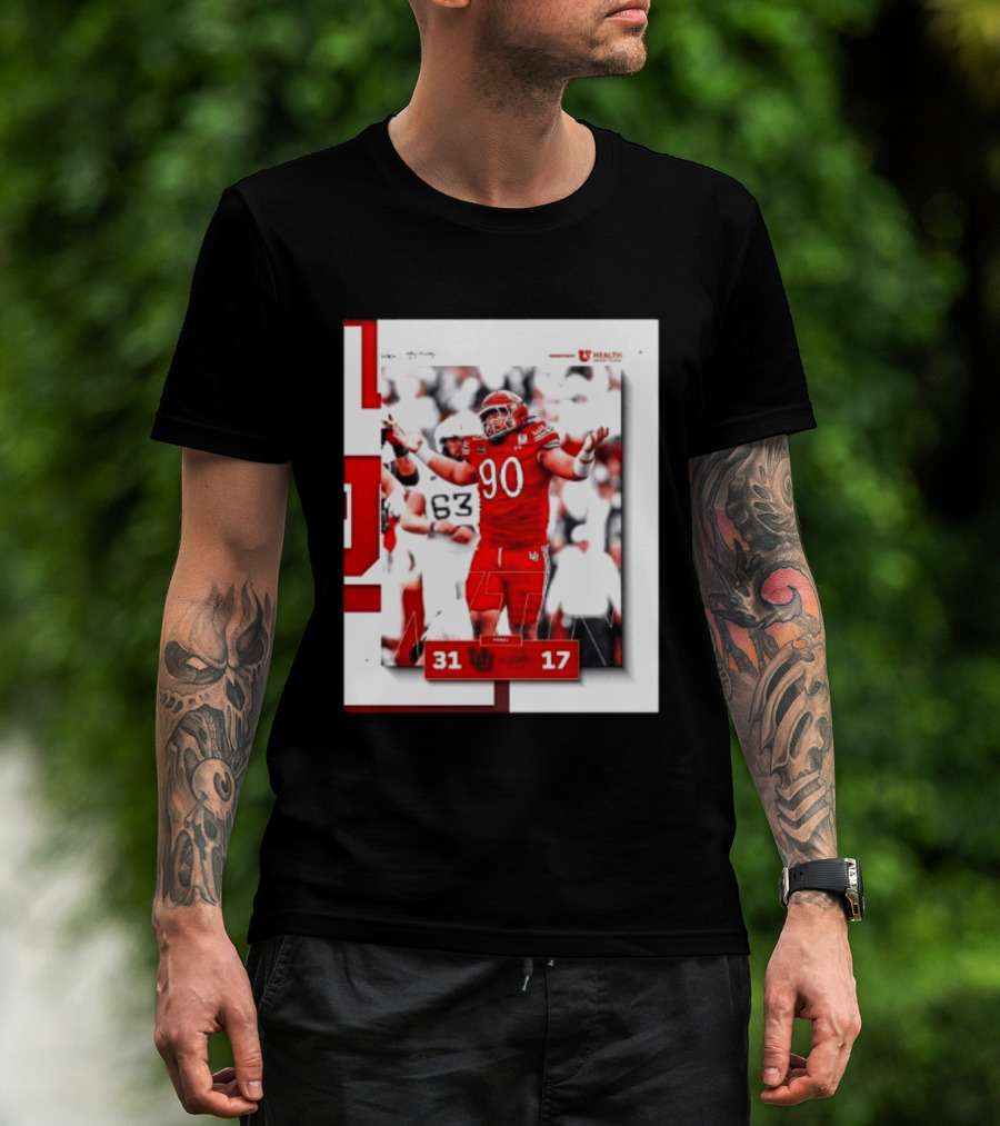 Utah Utes 31 17 Iowa State Cyclones 2026 Football Score Victory Celebration T-Shirt