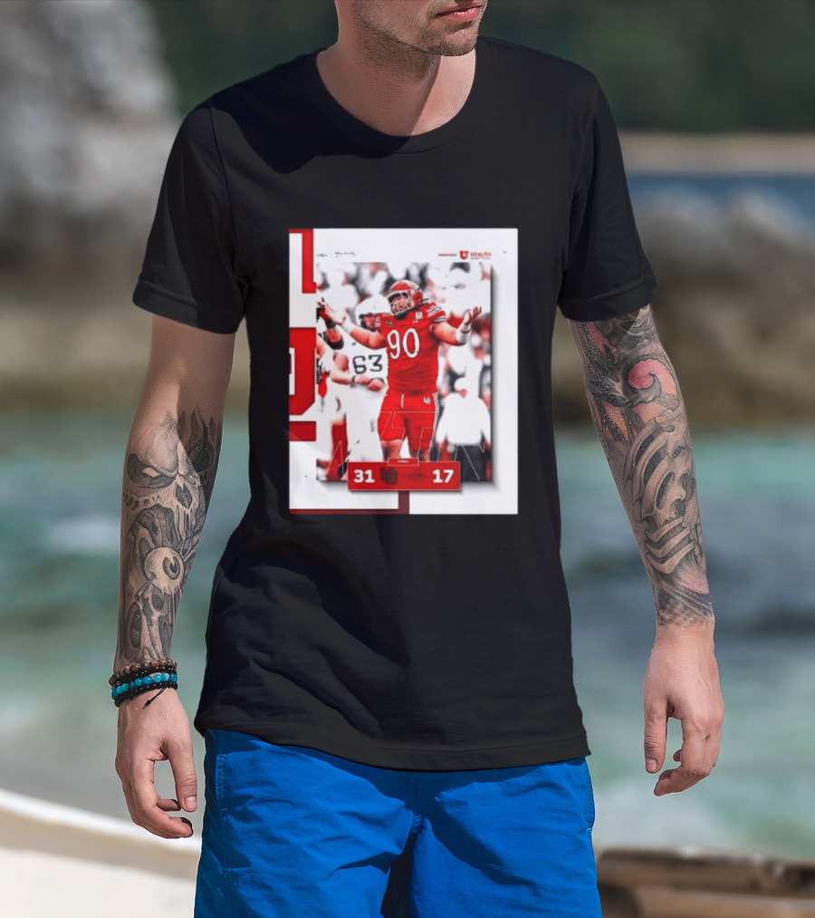 Utah Utes 31 17 Iowa State Cyclones 2026 Football Score Victory Celebration T-Shirt
