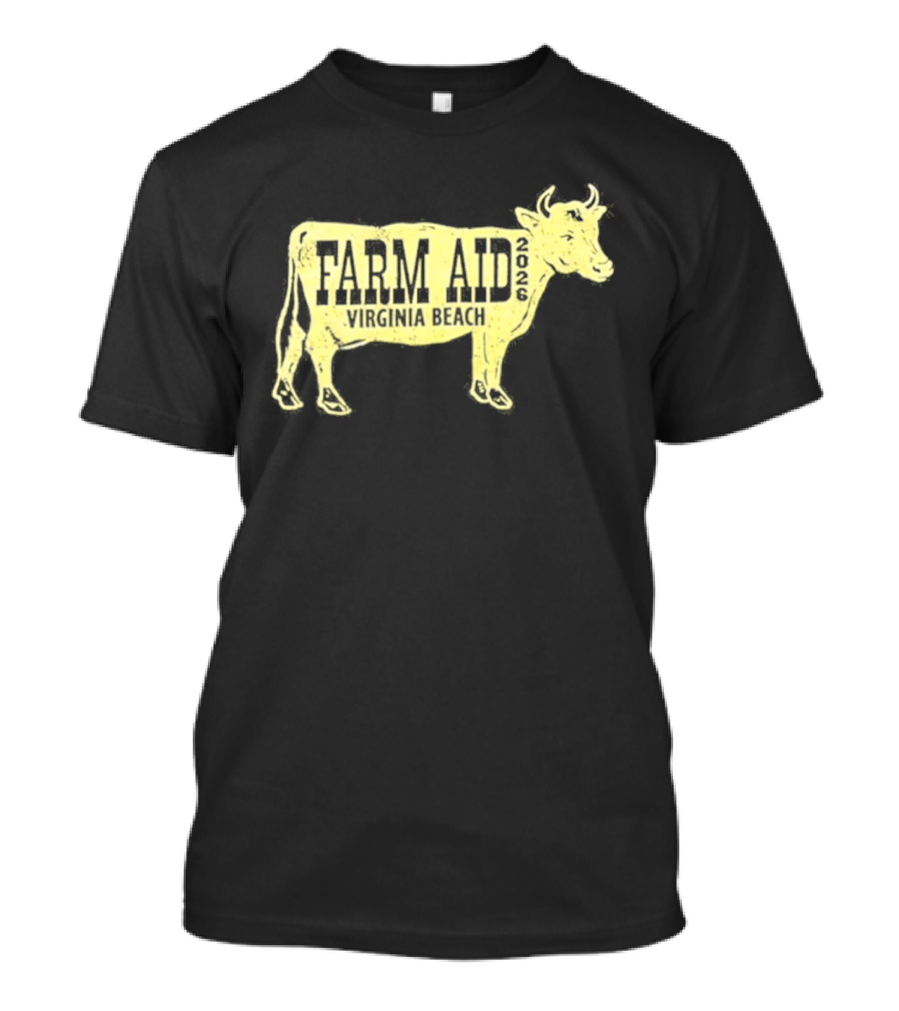 Virginia Beach Farm Aid 2026 September 26 Cow T-Shirt