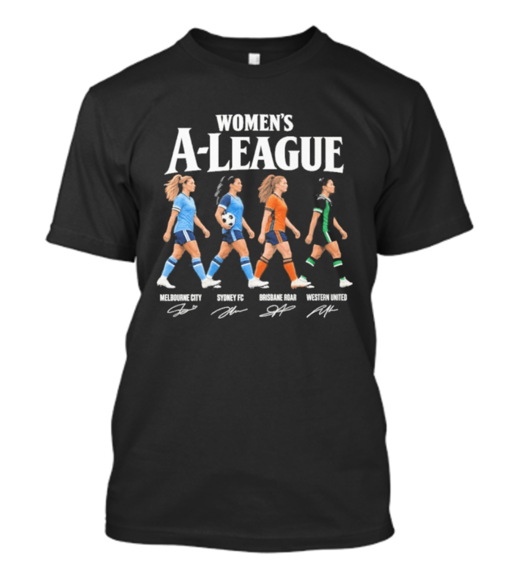 Women's A League Melbourne City Sydney FC Brisbane Roar Western United Abbey Road T-Shirt