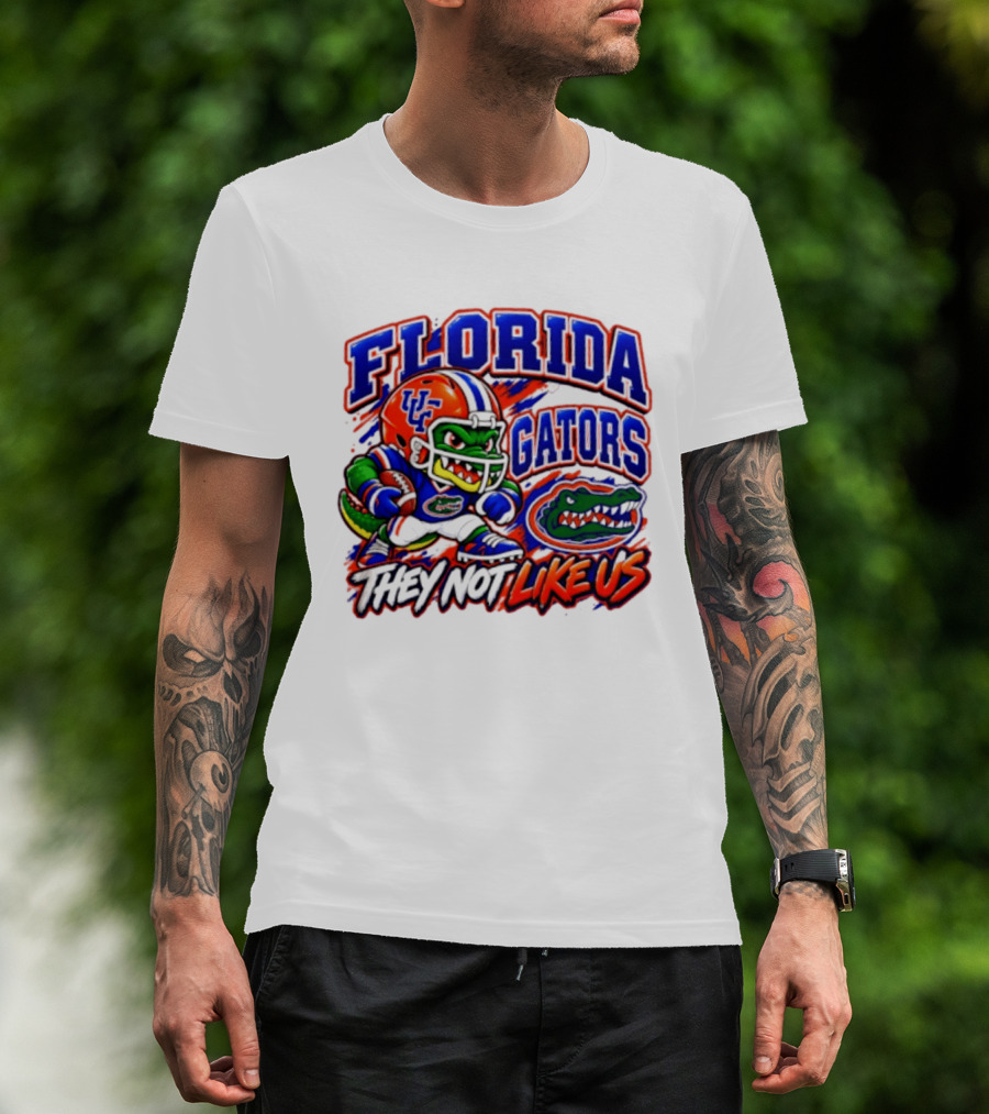 Florida Gators NCAA Football Fierce Gator They Not Like Us T-Shirt