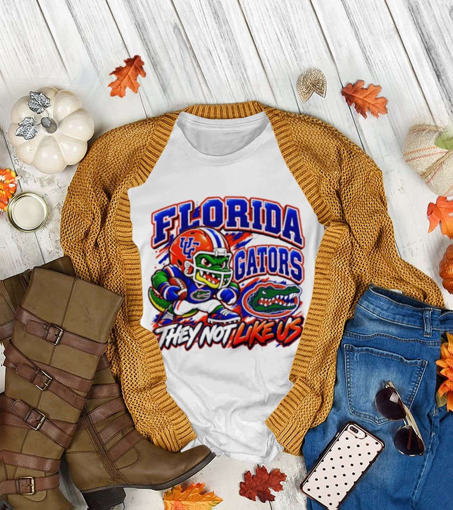Florida Gators NCAA Football Fierce Gator They Not Like Us T-Shirt