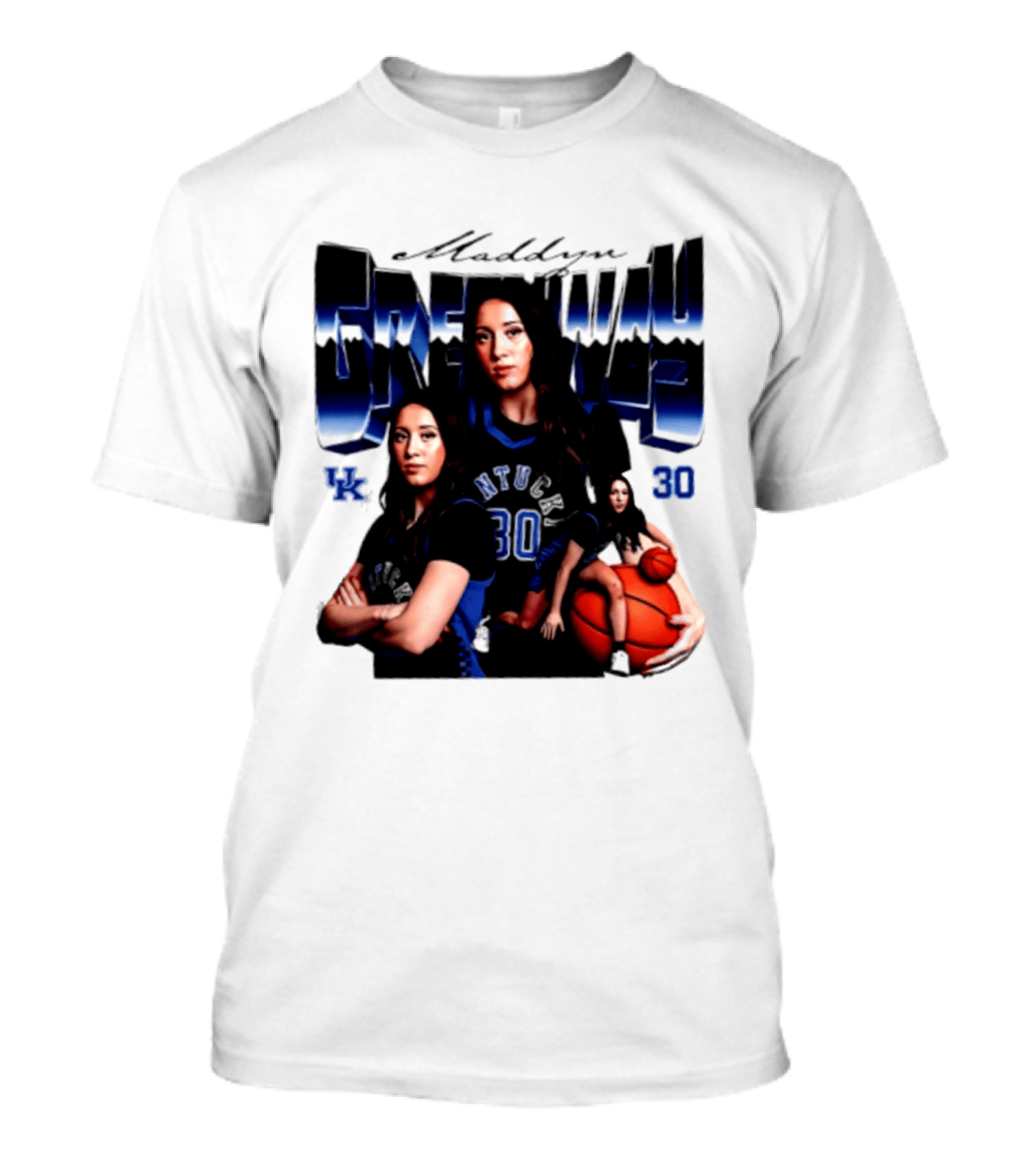 Maddyn Greenway 30 Kentucky Wildcats UK NTU Women's Basketball T-Shirt