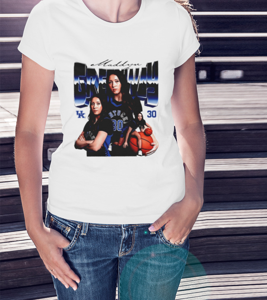 Maddyn Greenway 30 Kentucky Wildcats UK NTU Women's Basketball T-Shirt