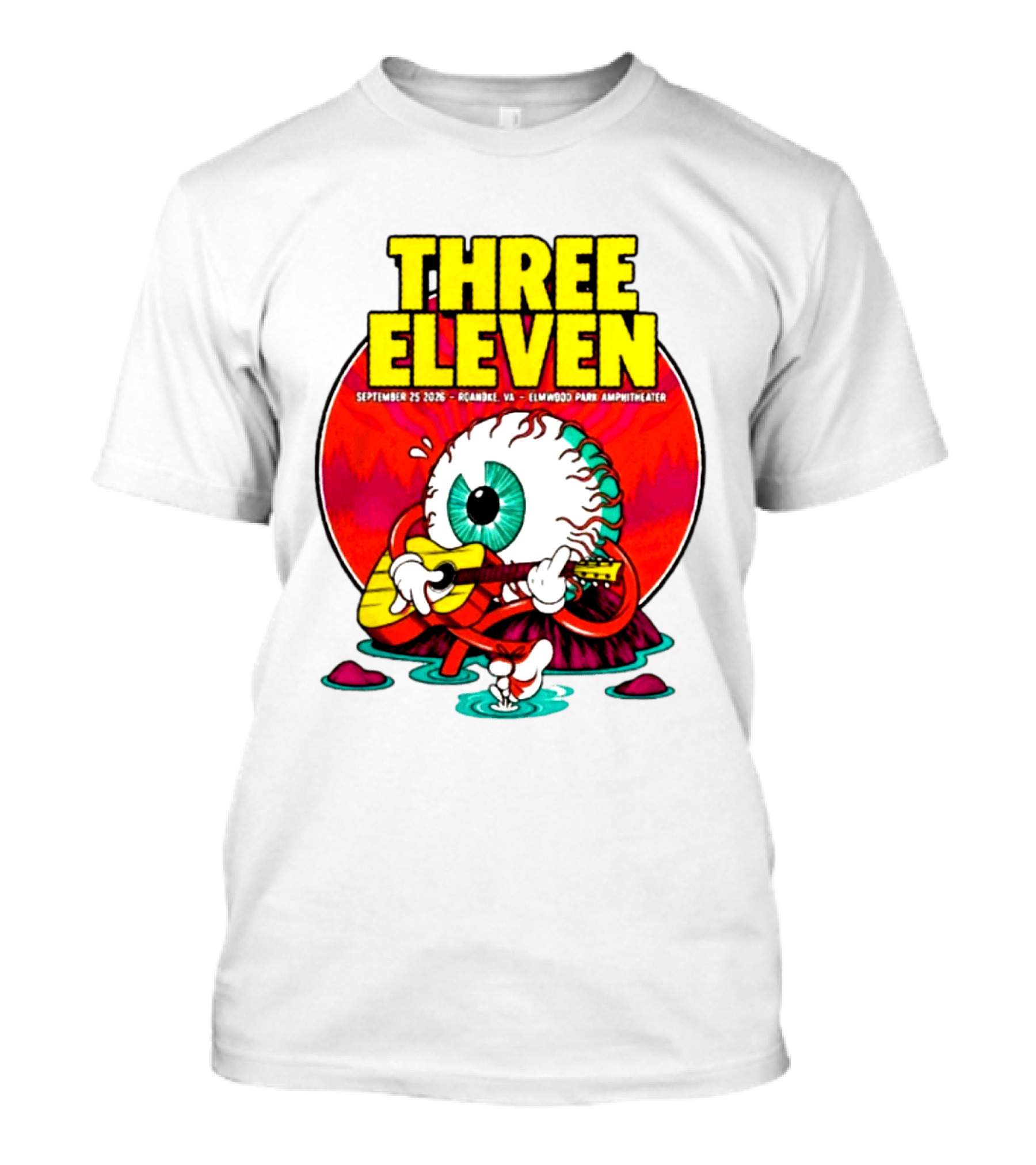 THREE ELEVEN September 25 2026 Roanoke VA Elmwood Park Amphitheater Event T-Shirt