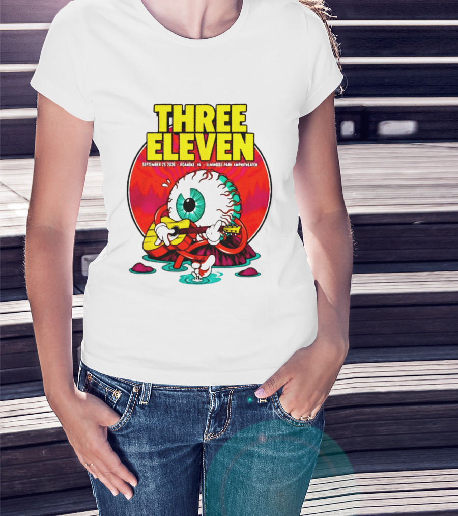 THREE ELEVEN September 25 2026 Roanoke VA Elmwood Park Amphitheater Event T-Shirt