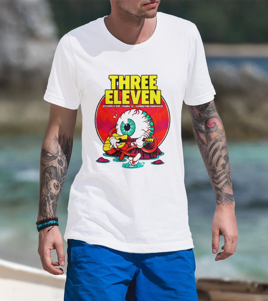 THREE ELEVEN September 25 2026 Roanoke VA Elmwood Park Amphitheater Event T-Shirt