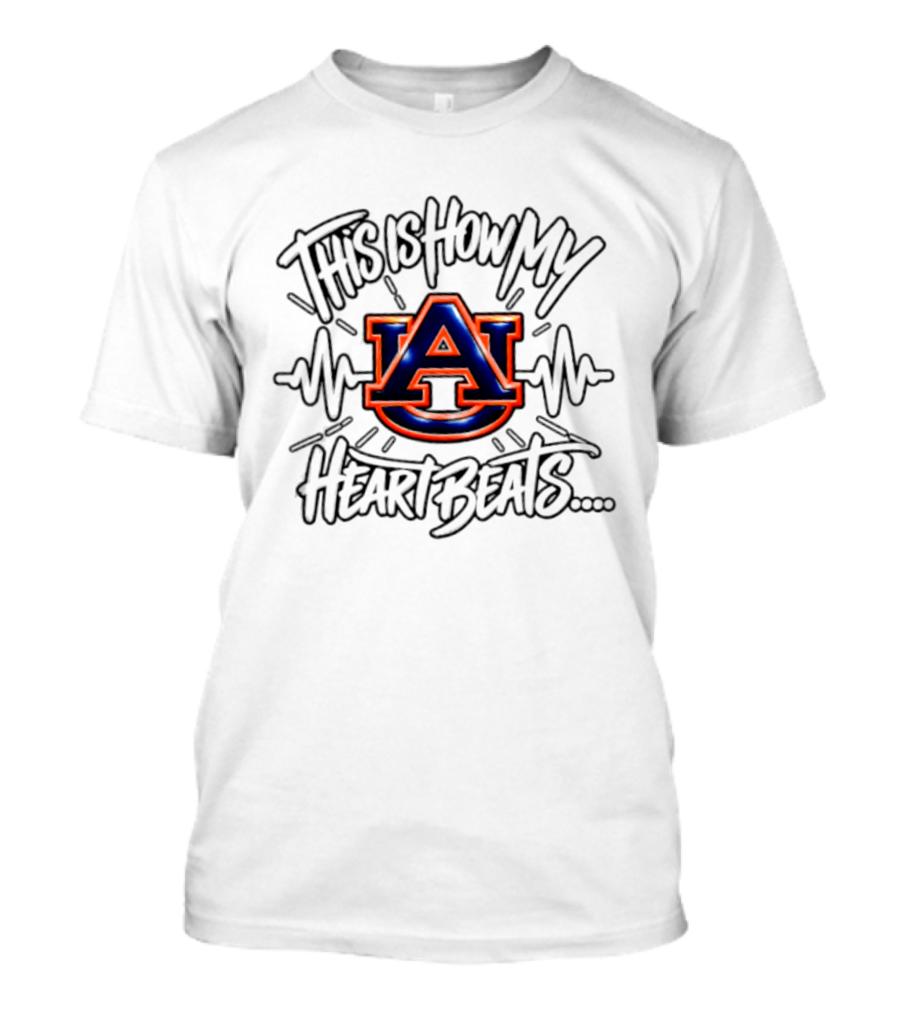 Auburn Tigers This Is How My Heart Beats T-Shirt