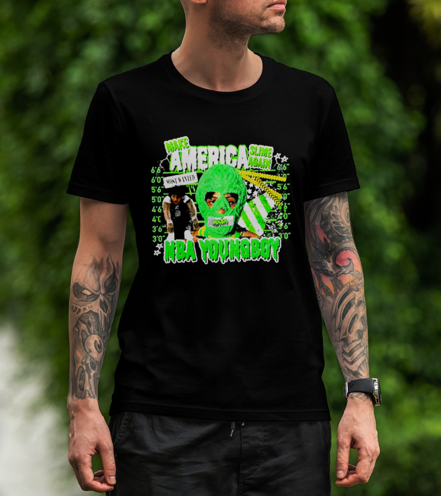 Make America Slime Again NBA Young Boy Tour T-Shirt