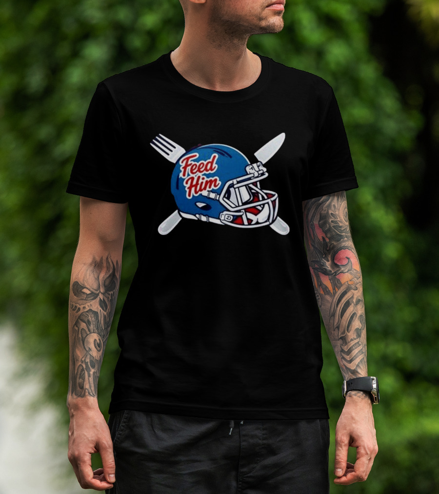 Ole Miss Rebels Feed Him Football Helmet 2026 T-Shirt