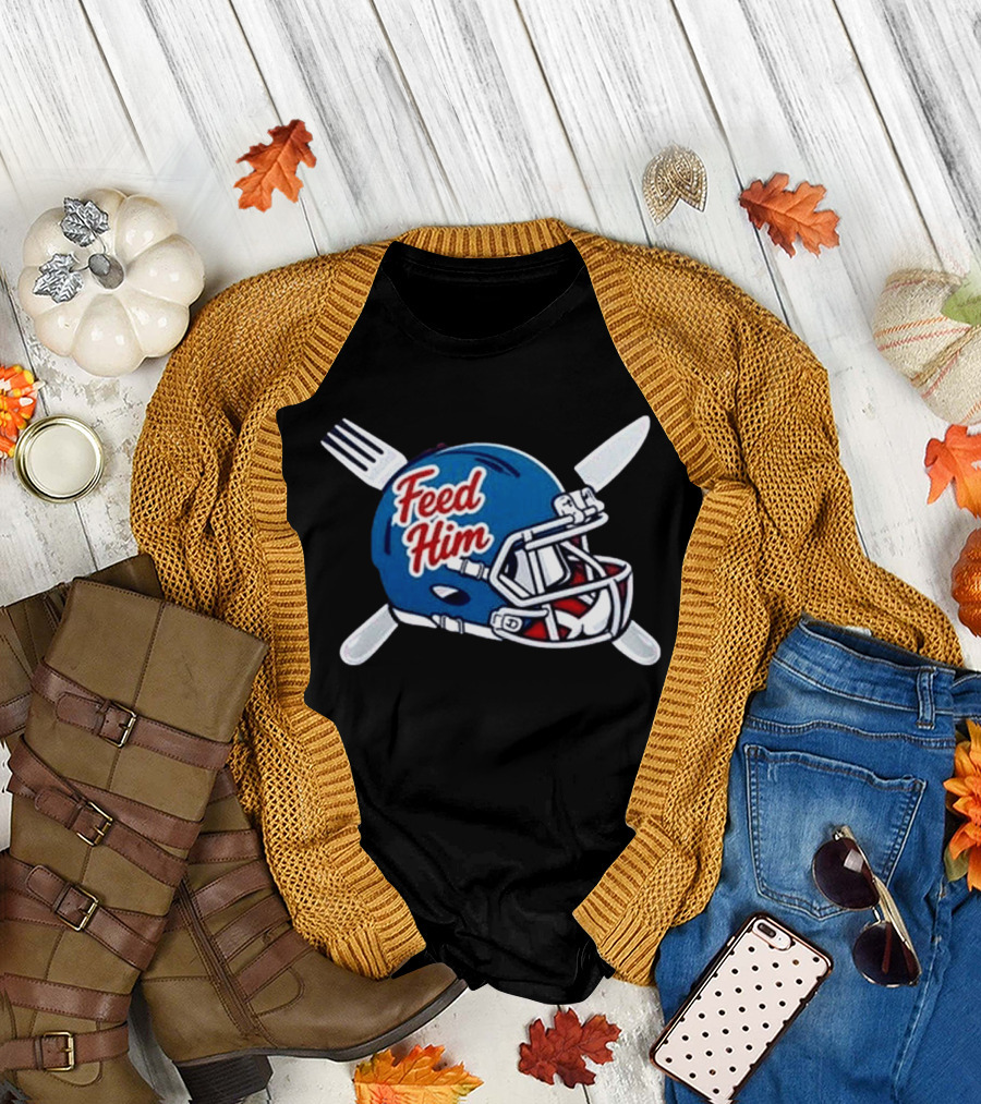 Ole Miss Rebels Feed Him Football Helmet 2026 T-Shirt