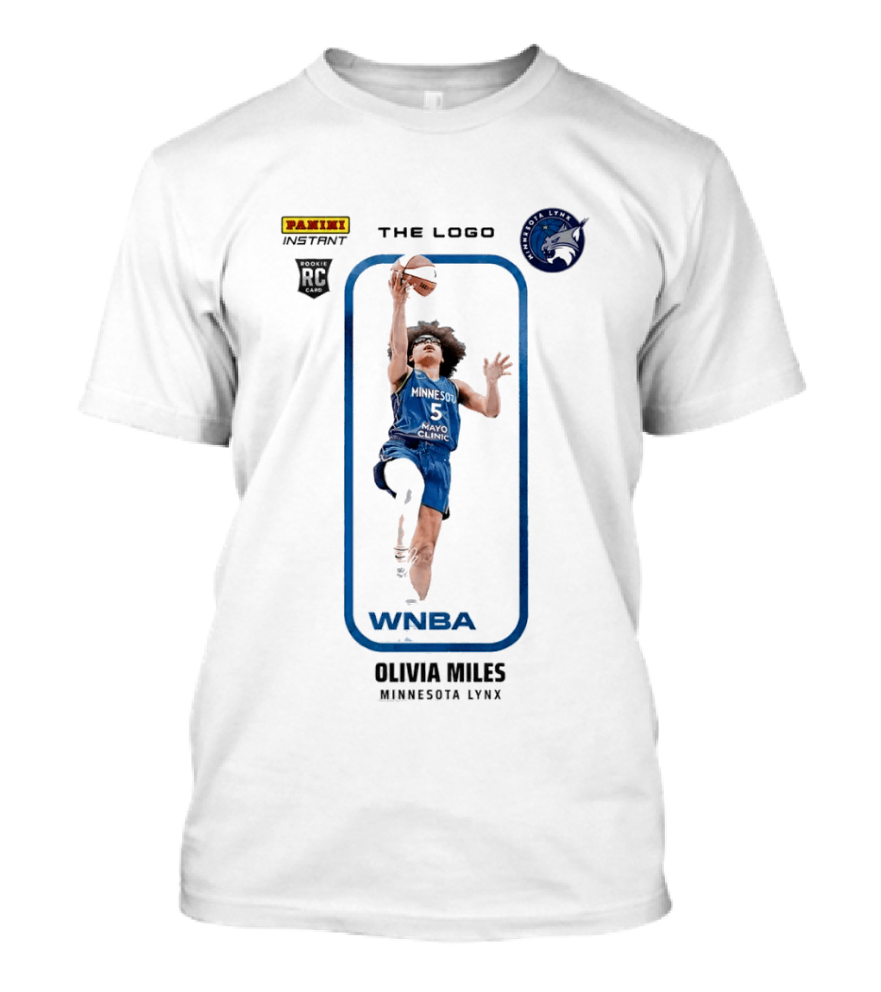 Panini Instant Olivia Miles Minnesota Lynx WNBA Rookie Card T-Shirt