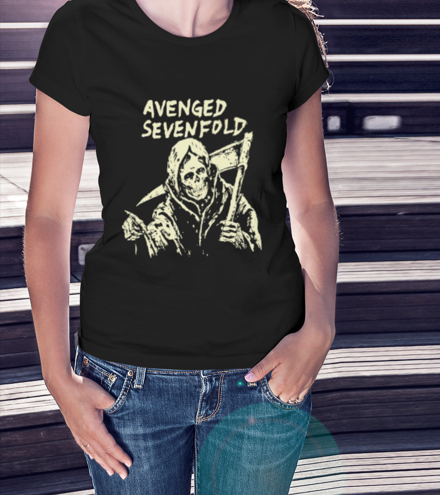 Avenged Sevenfold Grim Reaper Scythe A7X T-Shirt