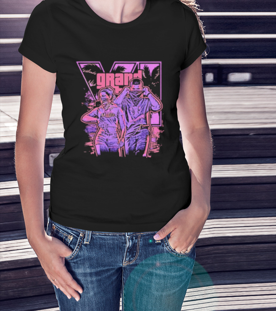 Grand Theft Auto V Rockstar Games Characters Baddie T-Shirt