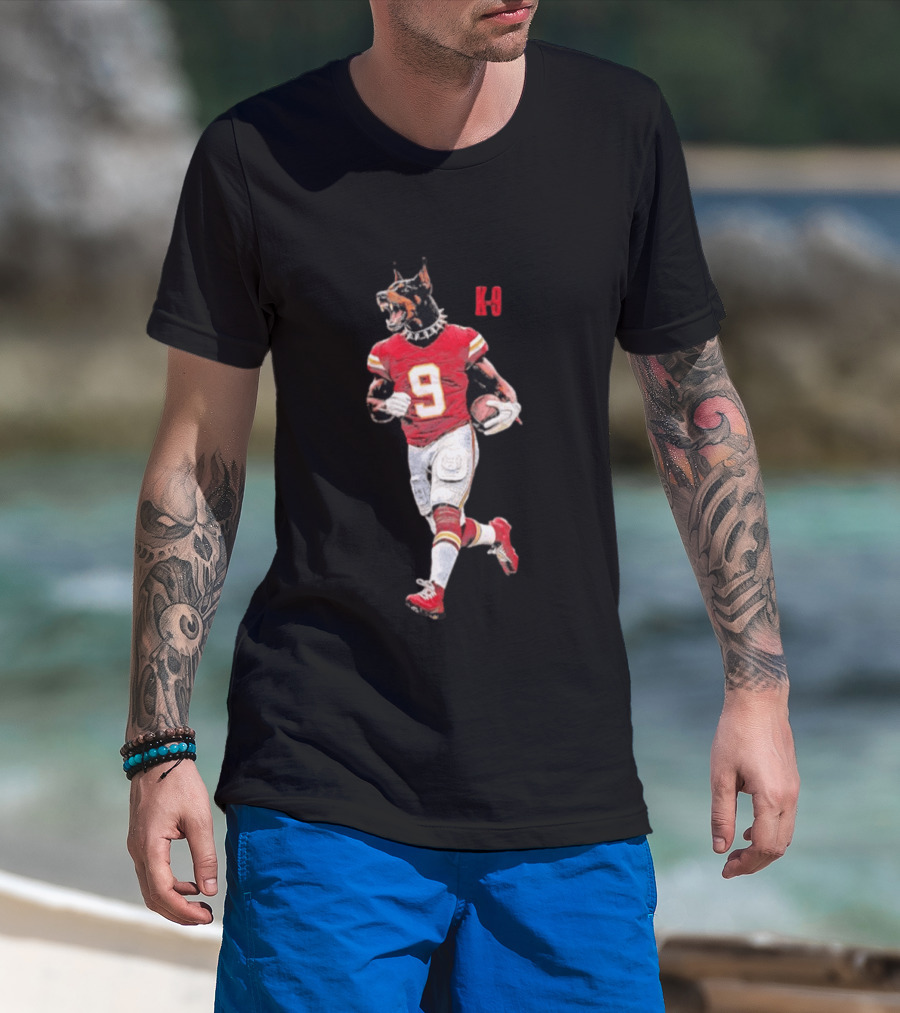 Kenneth Walker III K 9 Doberman Pinscher Kansas City Chiefs Football T-Shirt
